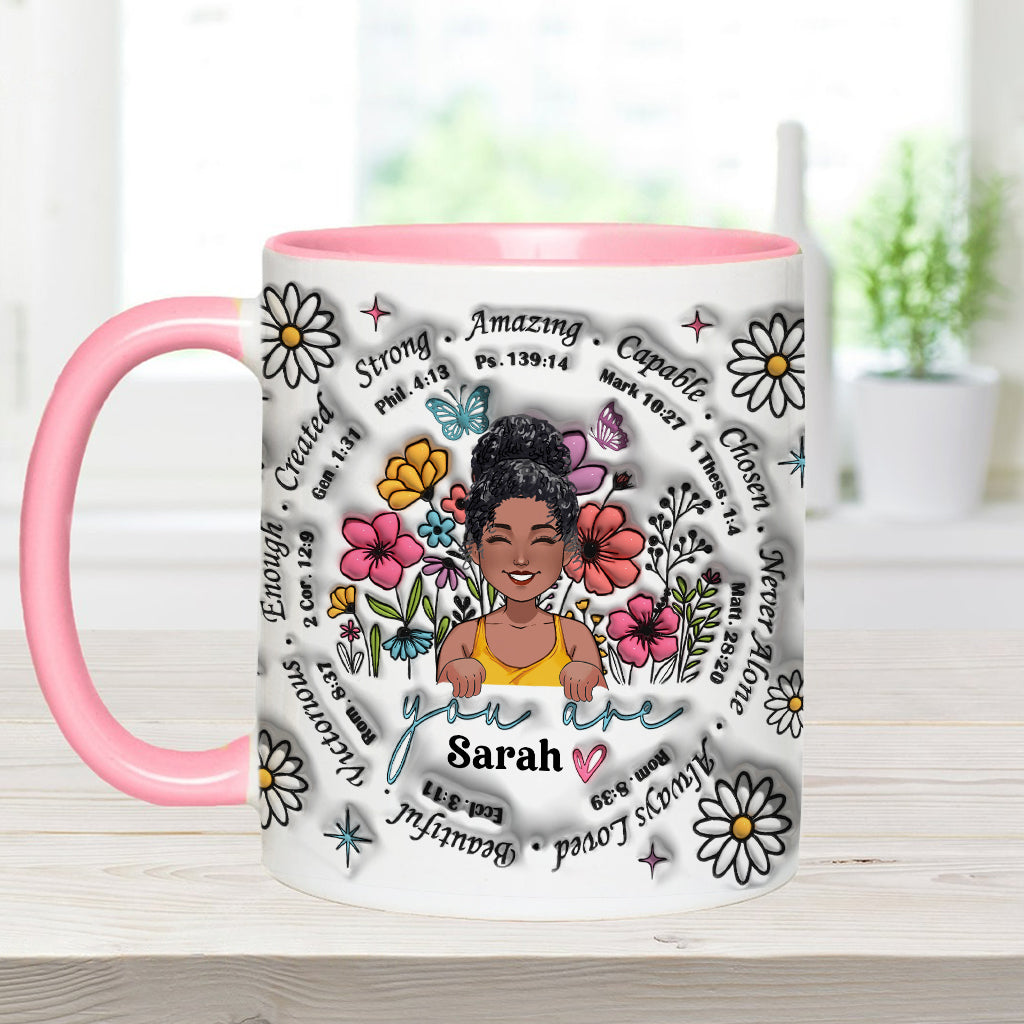 Dieu dit que tu l'es - Mug personnalisé à accent afro-américain