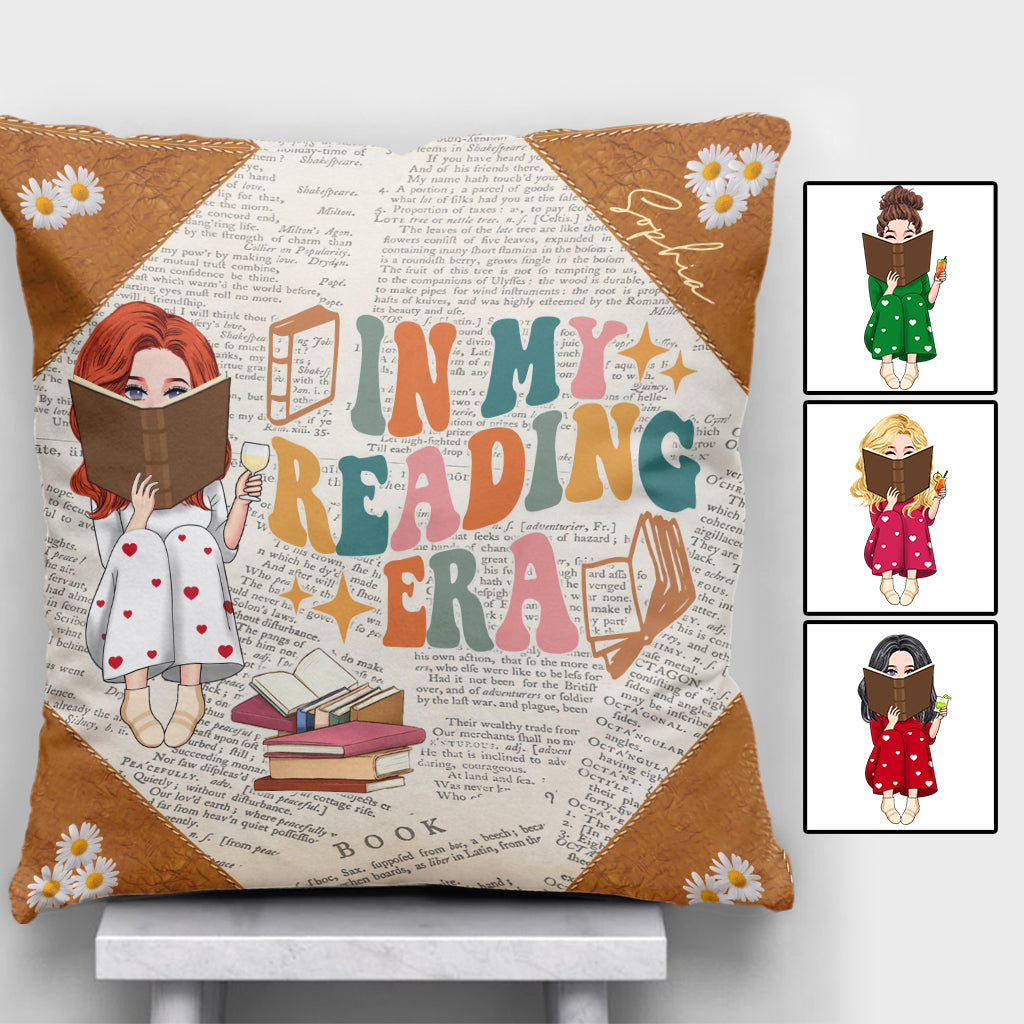 Coussin décoratif personnalisé « À l’époque de ma lecture »