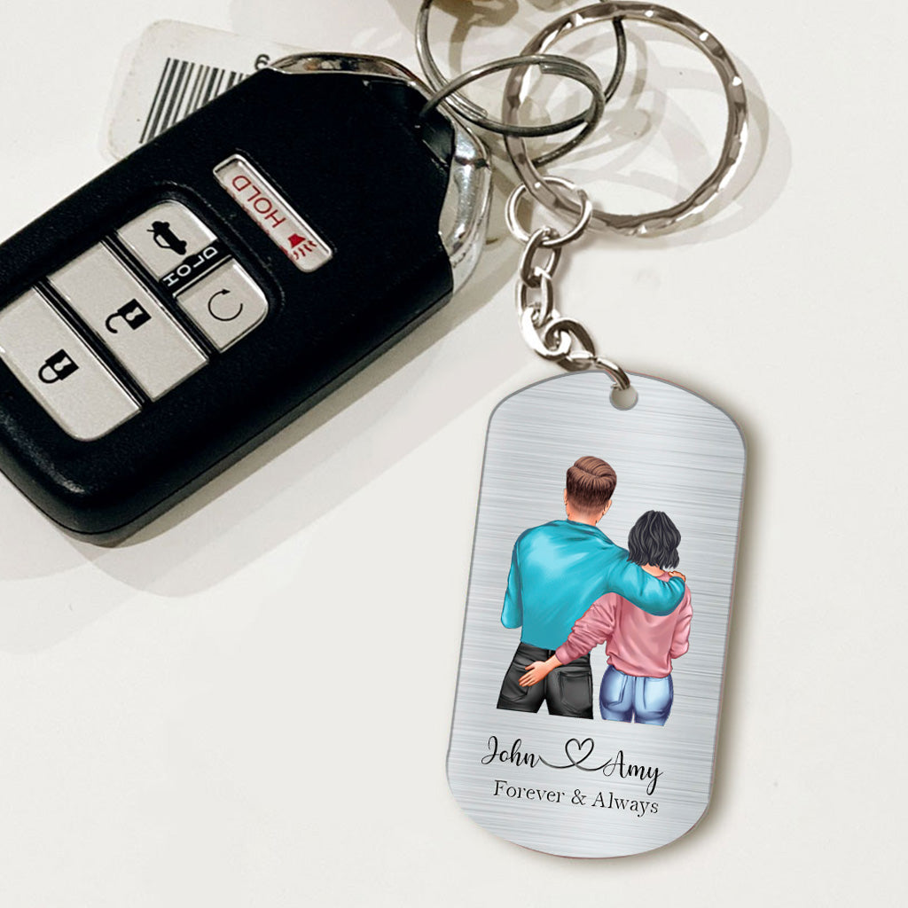 In Case I Don't Say It Enough - Personalized Couple Stainless Steel Keychain