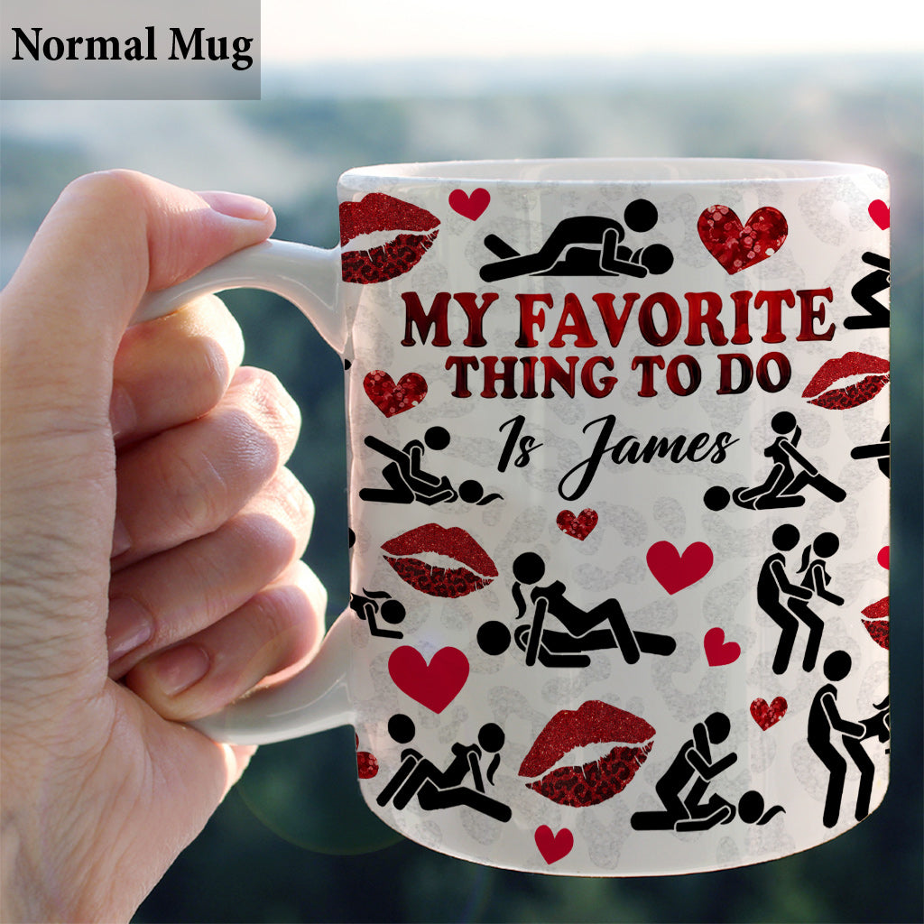 Ce que je préfère faire, c'est toi - Mug personnalisé pour couple