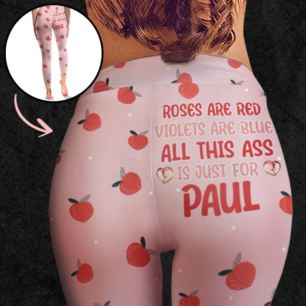 Les roses sont rouges, les violettes sont bleues - Leggings personnalisés pour couples