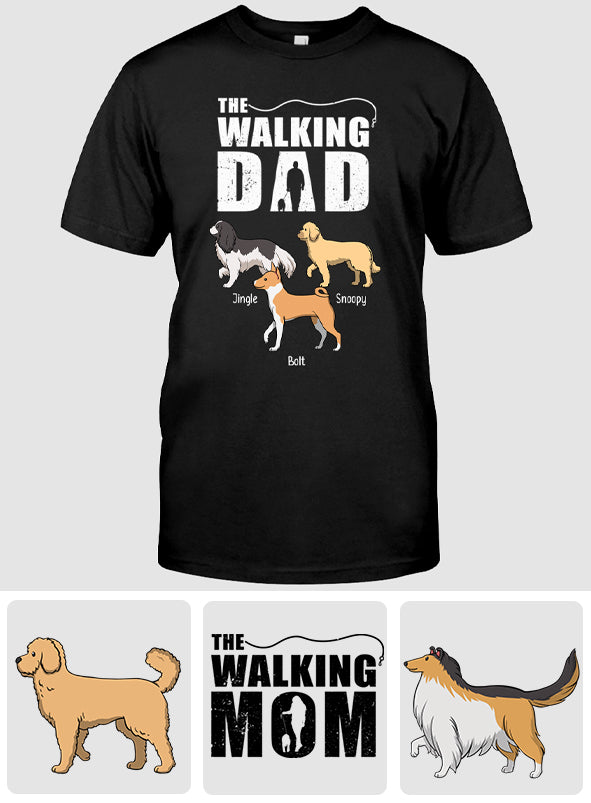 Le Papa qui marche - T-shirt et sweat à capuche personnalisés pour chien