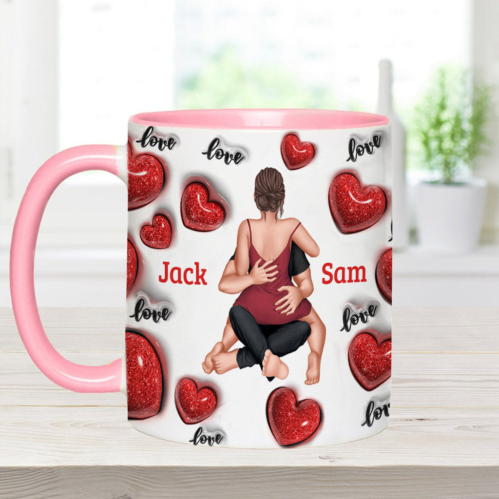 Mug personnalisé pour couple « Je t'aime tous les jours »