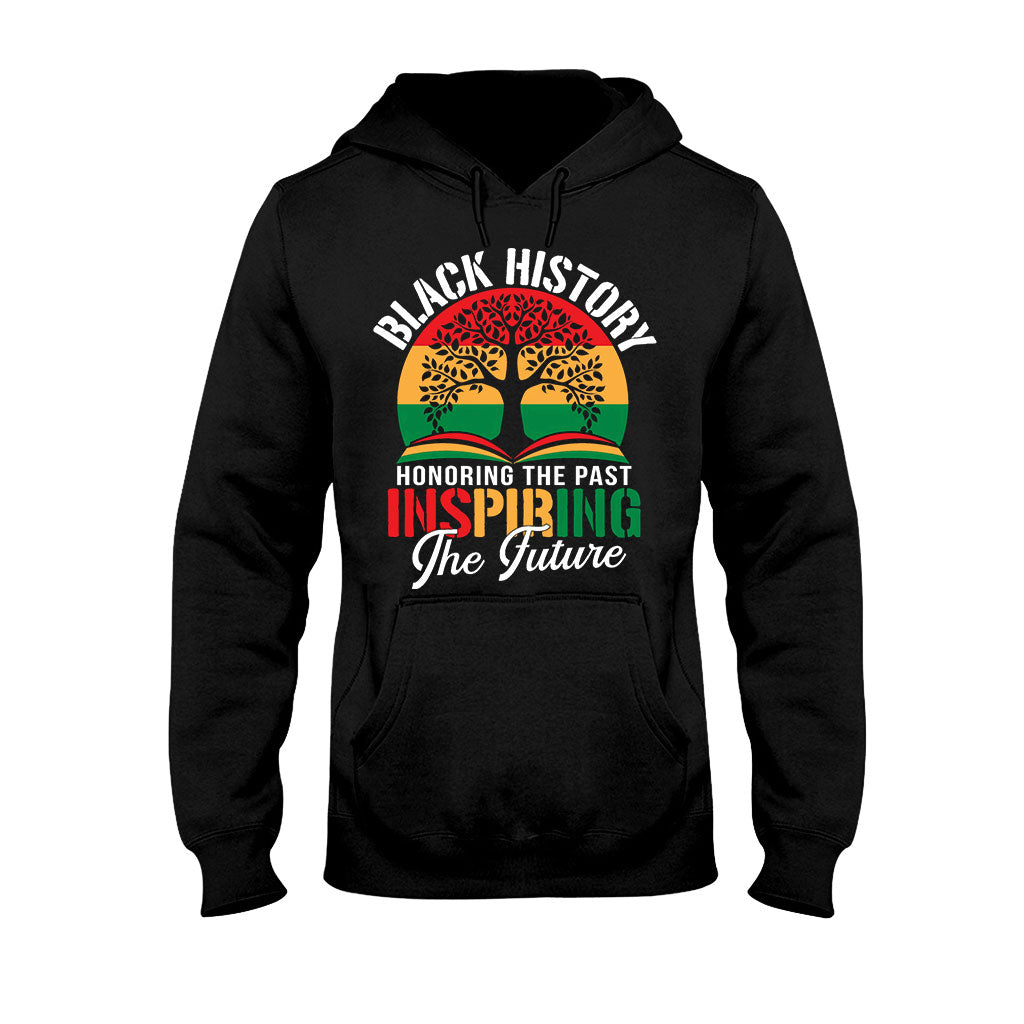 Black History Honoring The Past Inspiring The Future - Personalized African American T-shirt And Hoodie