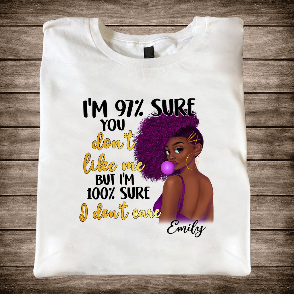 Je m'en fiche - T-shirt et sweat à capuche personnalisés pour Afro-Américains