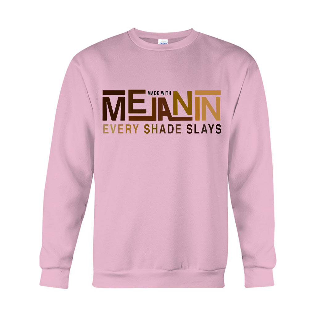 Fabriqué avec de la mélanine - T-shirt et sweat à capuche afro-américains