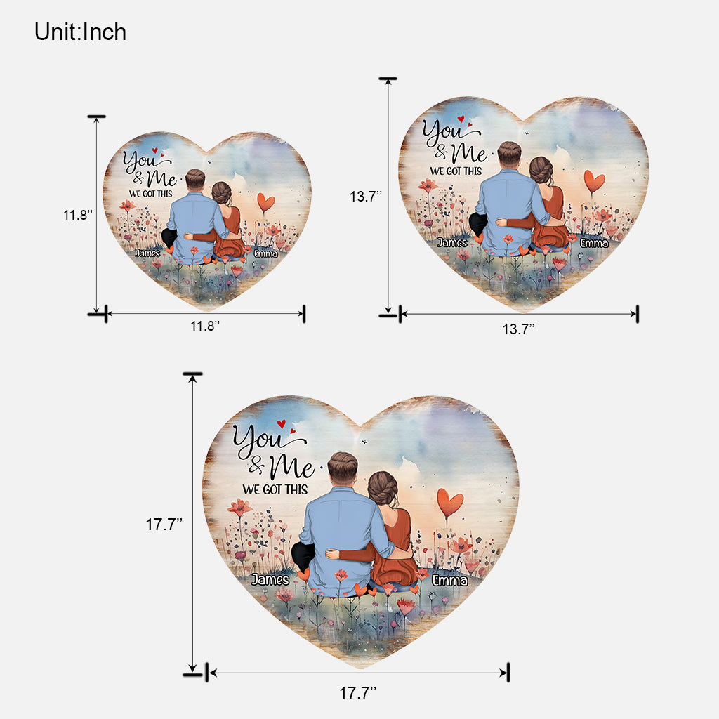 Toi et moi, on gère ! - Panneau en bois personnalisé pour couple