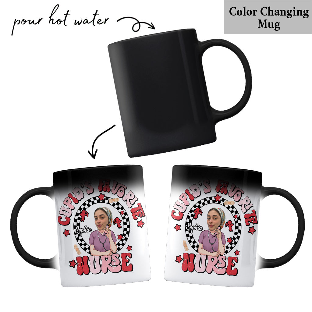 Infirmière préférée de Cupidon - Mug personnalisé pour infirmière