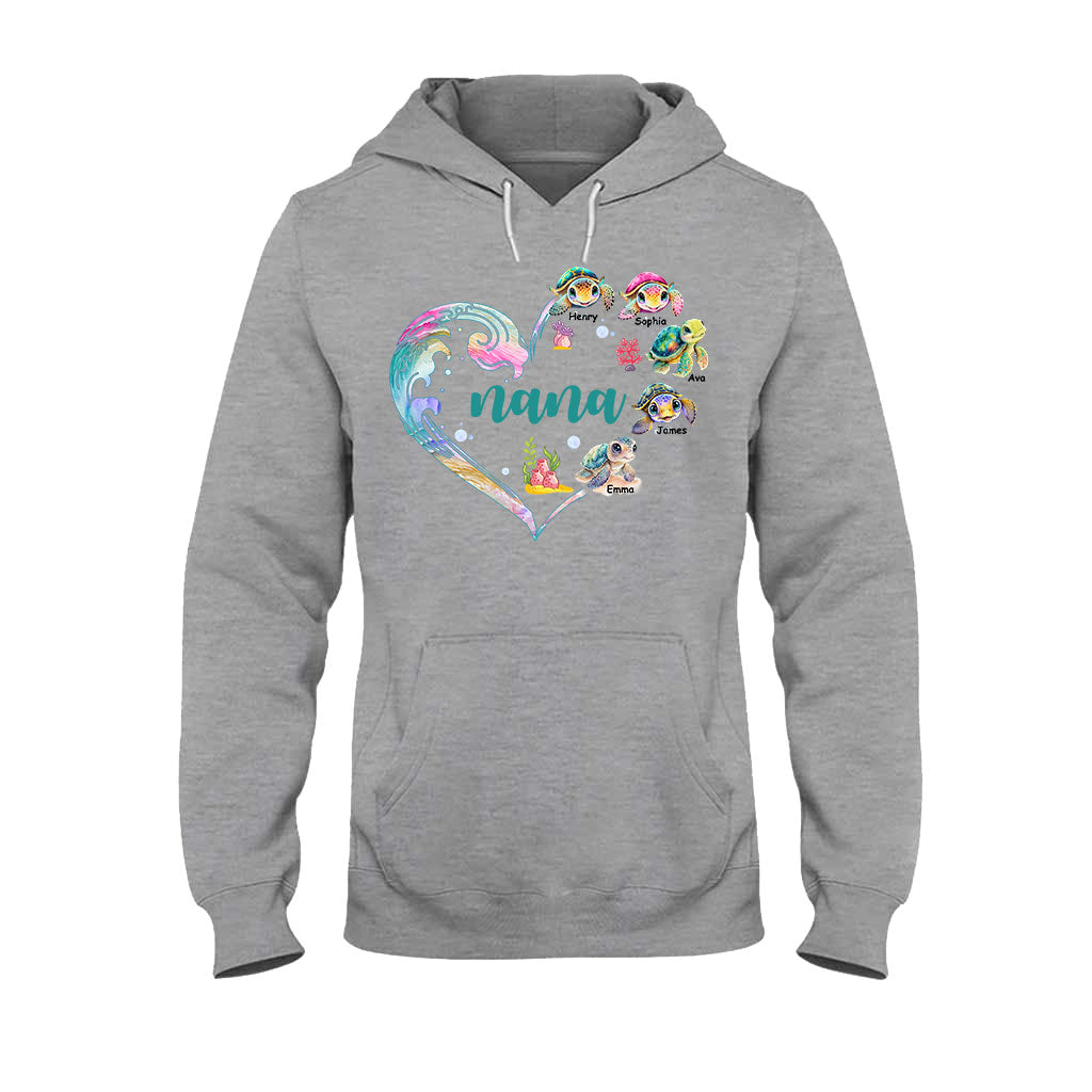 La petite tortue de mamie - T-shirt et sweat à capuche personnalisés pour grand-mère