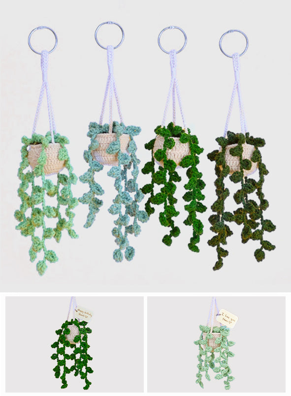 Any Message - Crochet Plant Car Décor
