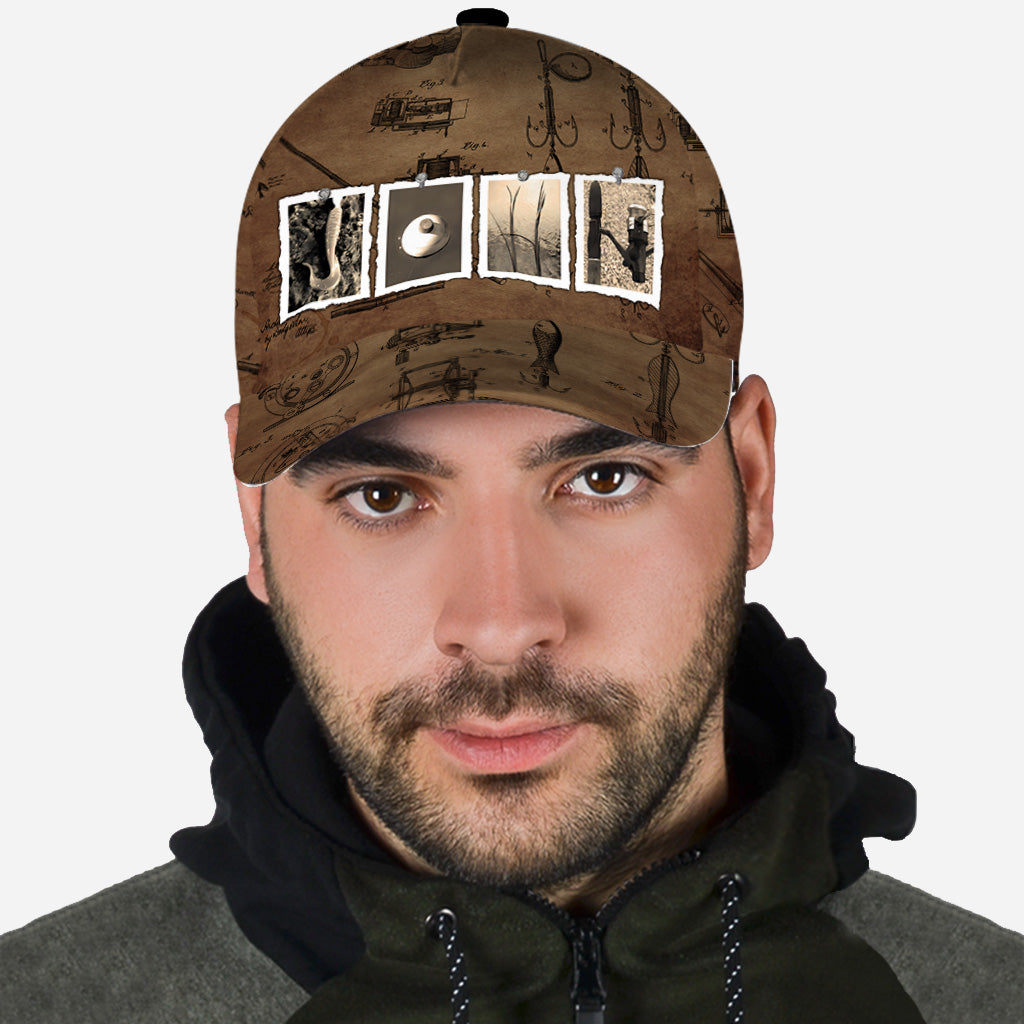 Casquette de pêche vintage personnalisée avec nom - Casquette de pêche classique personnalisée