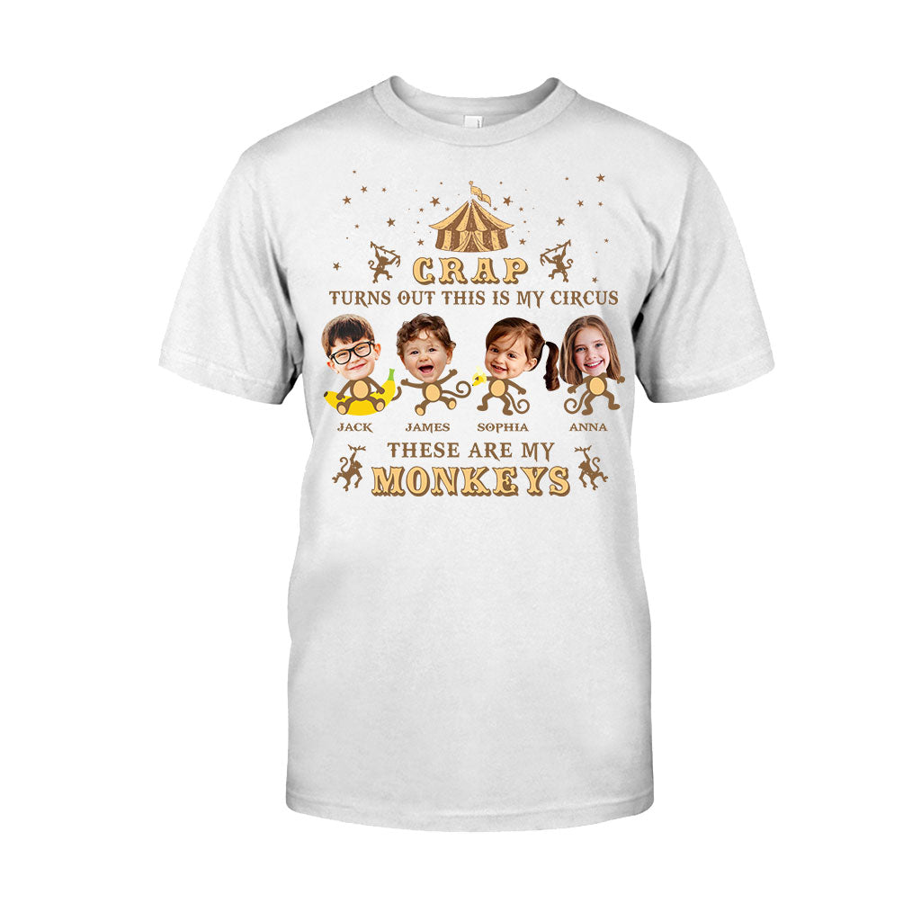 Ceci est mon cirque, ce sont mes singes - T-shirt et sweat à capuche personnalisés pour maman