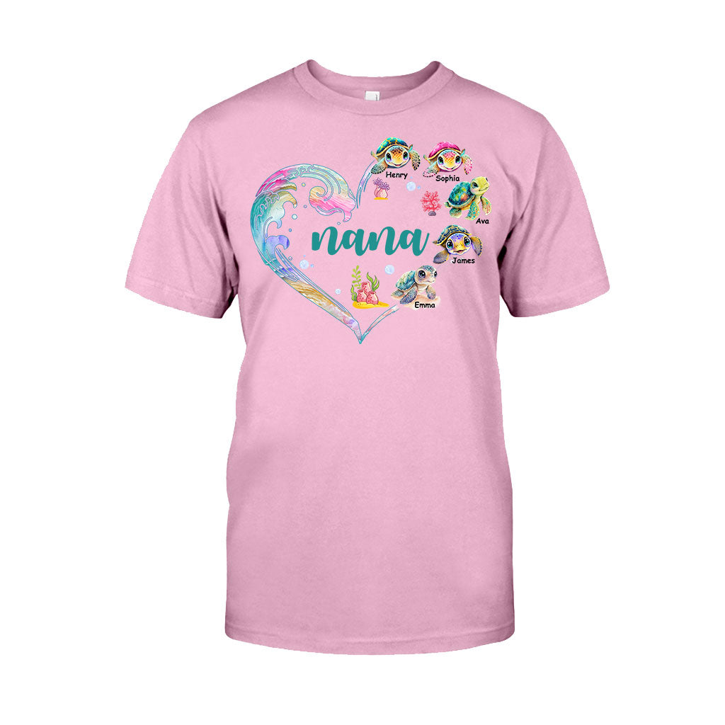 La petite tortue de mamie - T-shirt et sweat à capuche personnalisés pour grand-mère