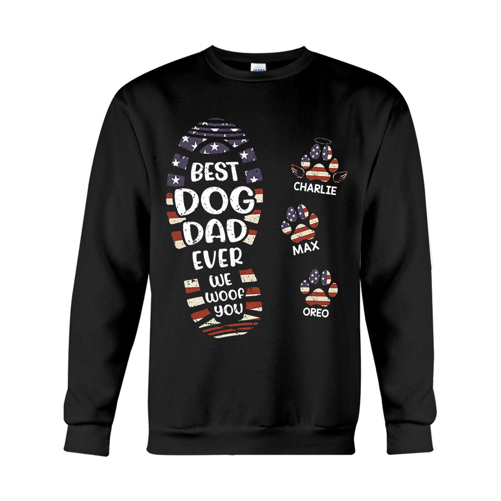 Bonne fête des pères au meilleur papa chien/chat ! T-shirt et sweat à capuche personnalisés pour papa.