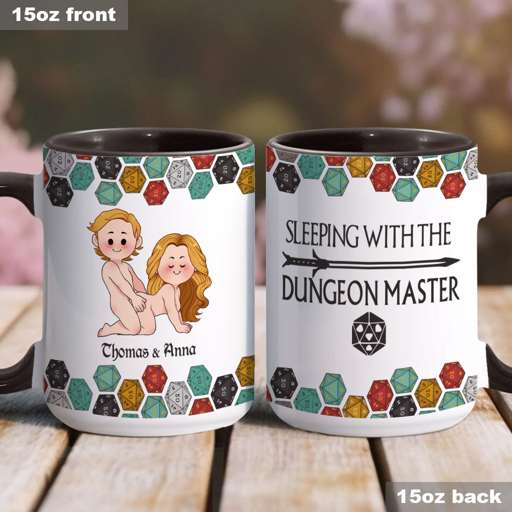 Sleeping With The DM - Personalized RPG Accent Mug