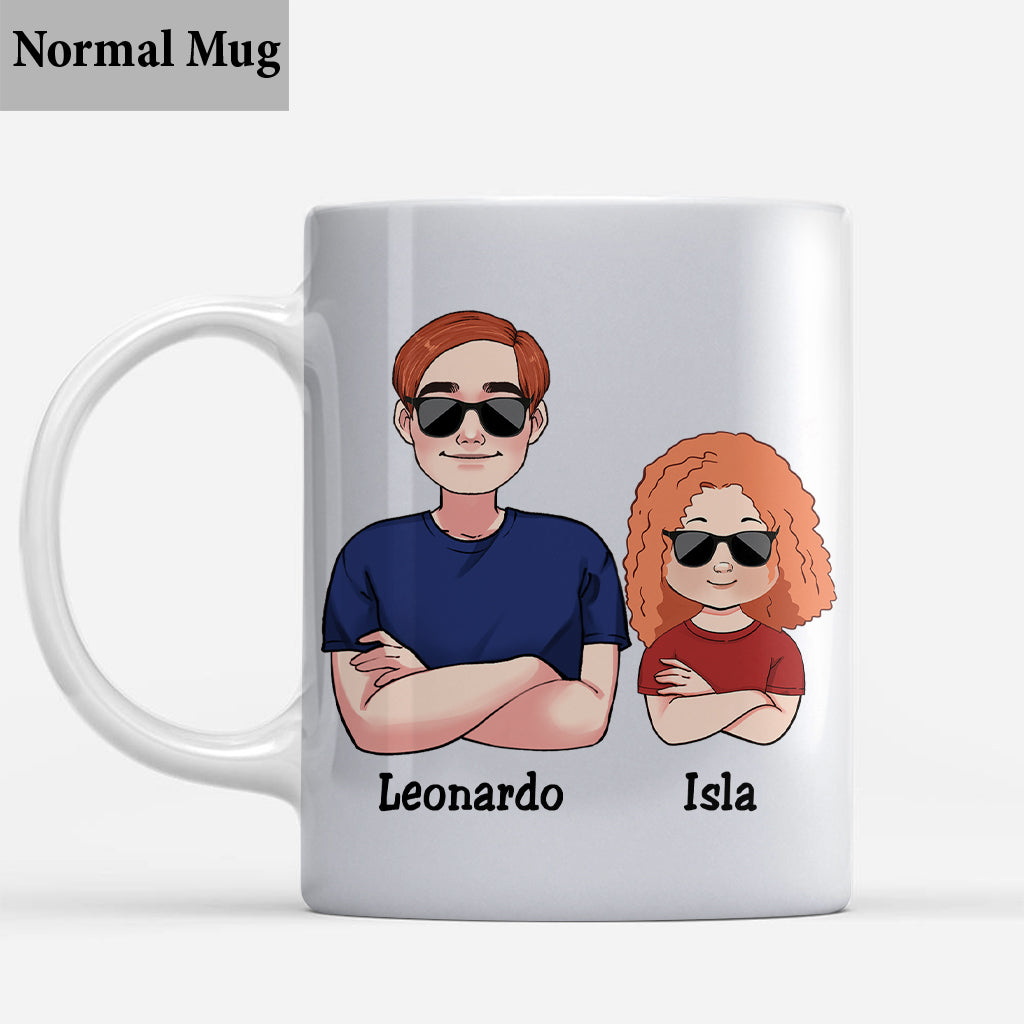 Como Padre Como Hija Oh Mierda - Tasse père personnalisée