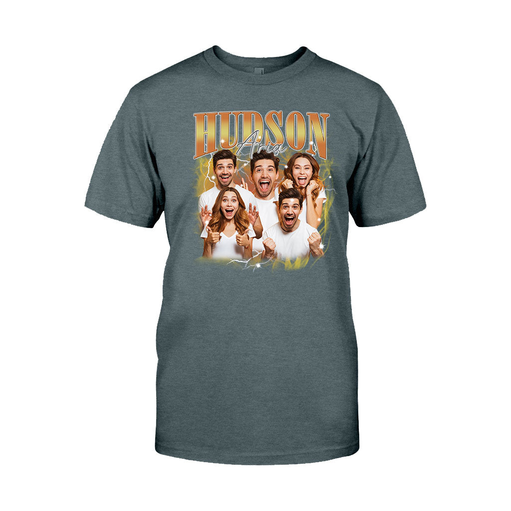 Texte et photos personnalisés - cadeau pour tous - T-shirt et sweat à capuche personnalisés