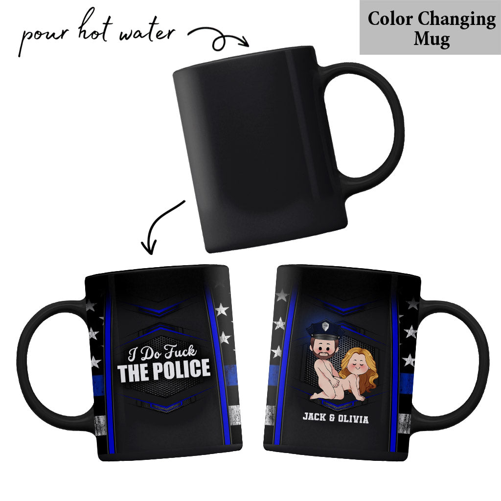J'adore la police - Mug personnalisé pour policier