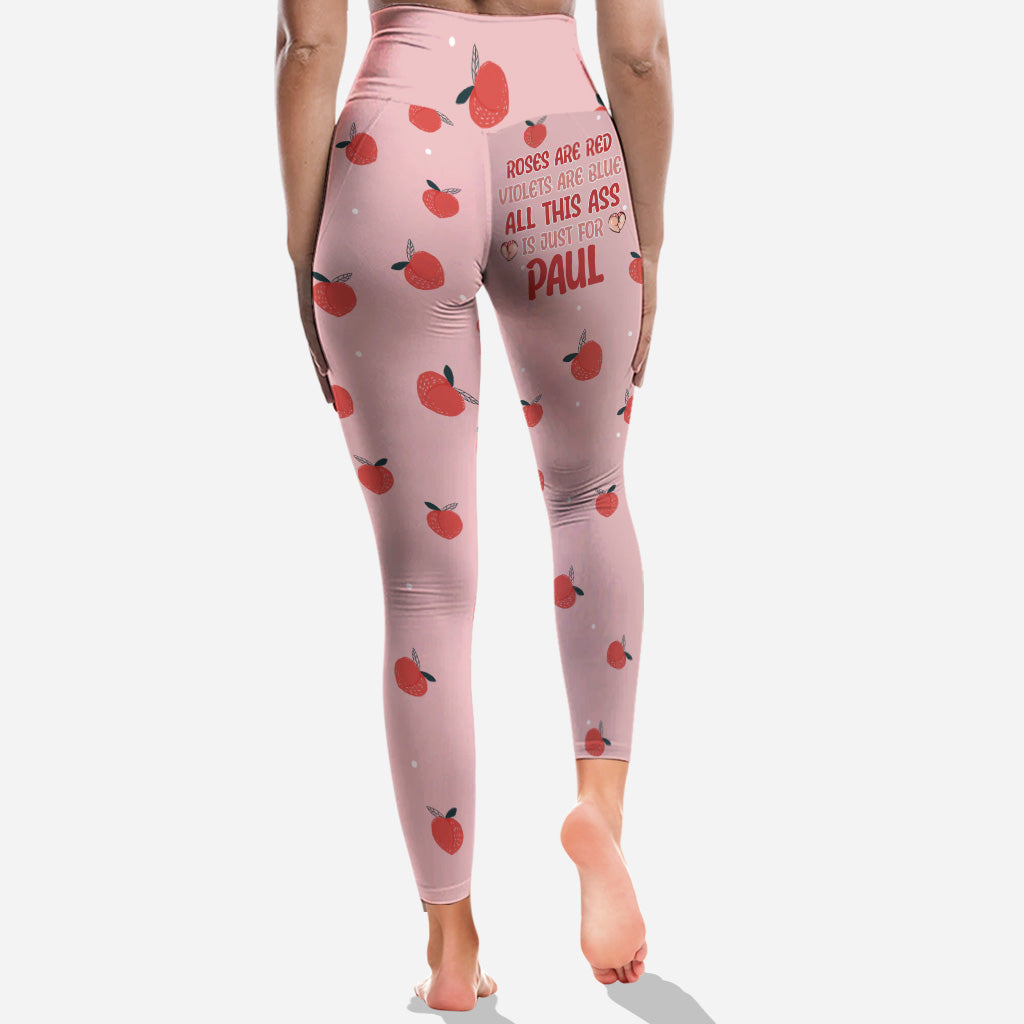 Les roses sont rouges, les violettes sont bleues - Leggings personnalisés pour couples
