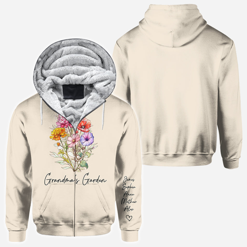 Le jardin de grand-mère - T-shirt personnalisé « Grand-mère »
