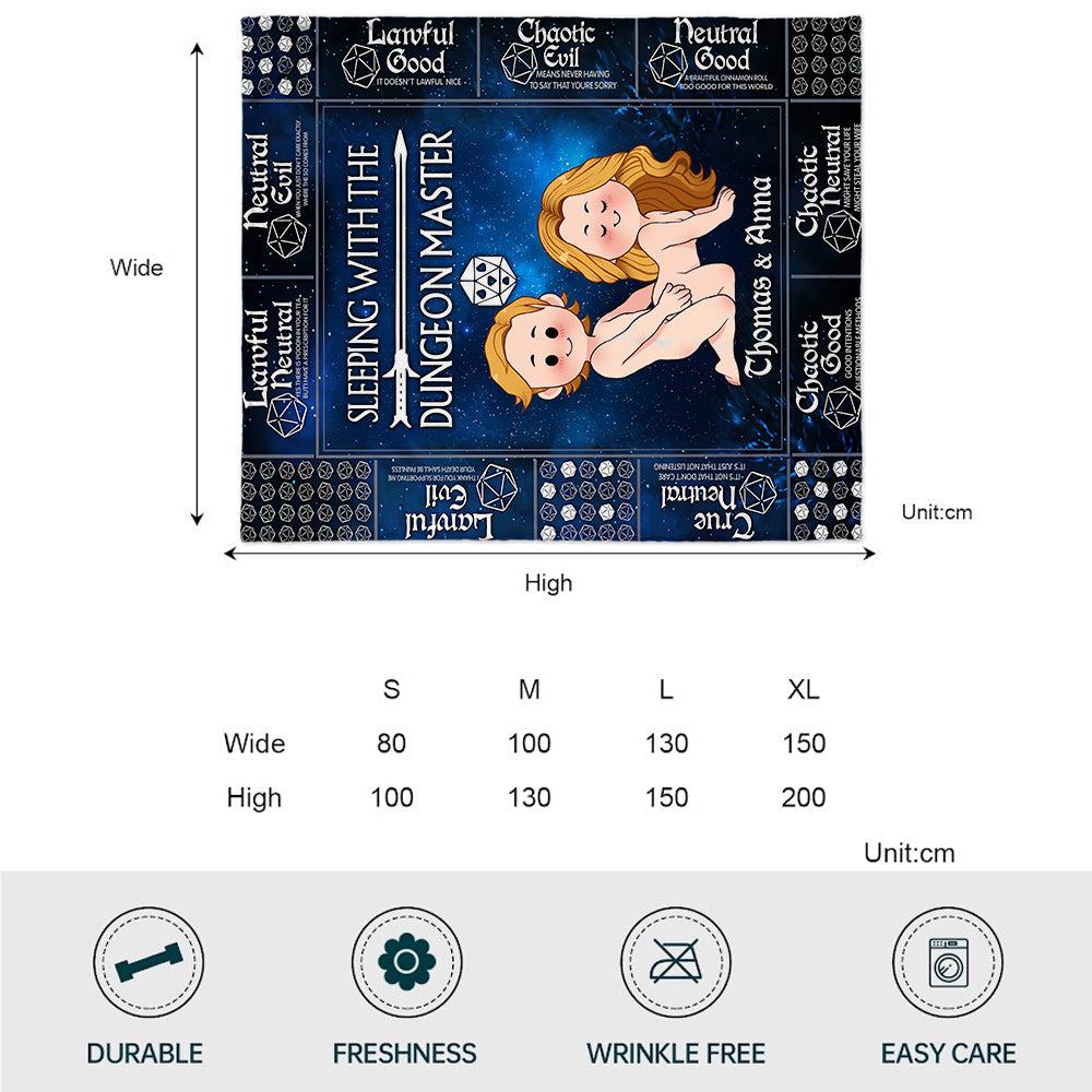 Sleeping With The DM - Personalized RPG Blanket