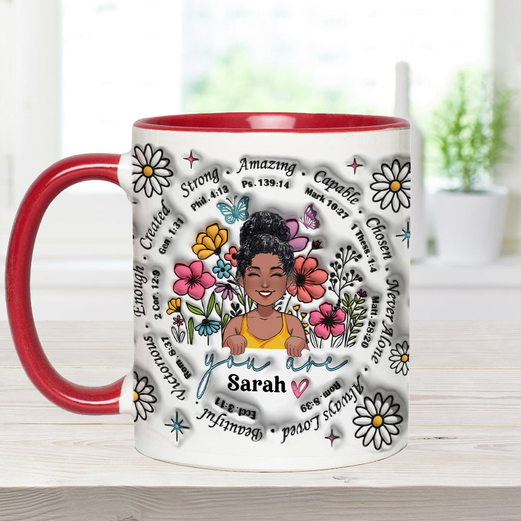 Dieu dit que tu l'es - Mug personnalisé à accent afro-américain