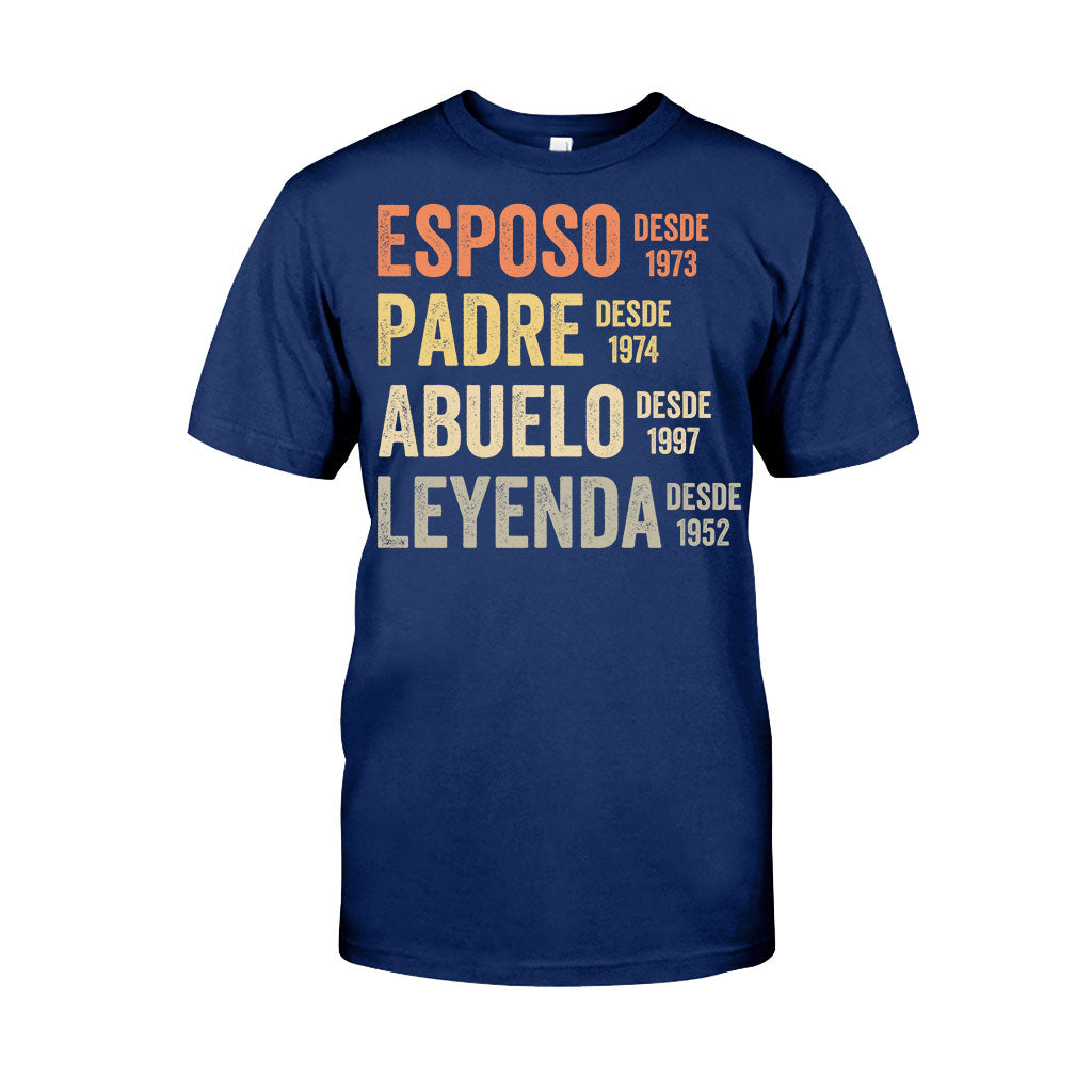 Esposo Padre Abuelo Leyenda - T-shirt et sweat à capuche personnalisés pour père