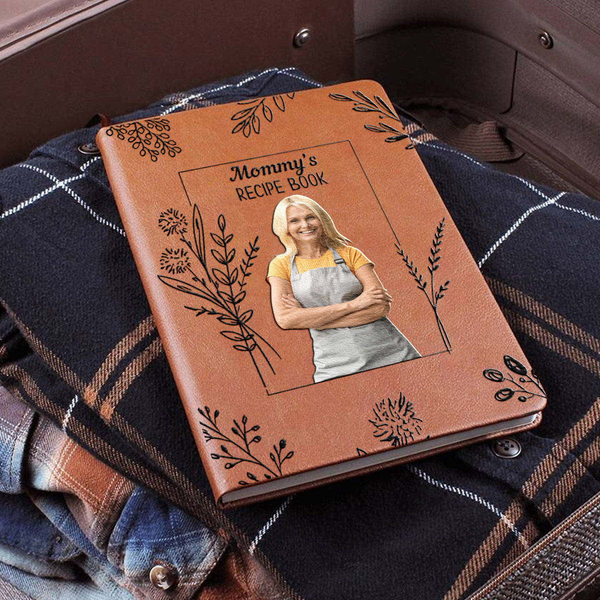 Mom's/ Grandma's/ Alice's... Recipe Book - Personalized Mother Leather Journal