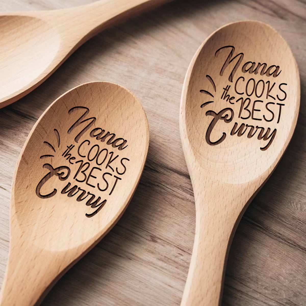 Maman/Mamie/Mama... Cuisine les meilleurs plats - Cuillère en bois personnalisée pour maman