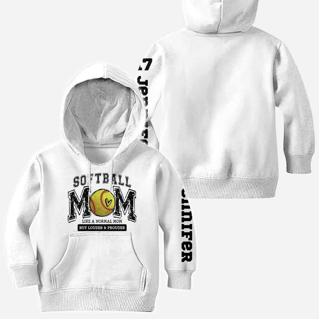 Maman de softball, plus fière que jamais ! T-shirt personnalisé Softball All Over