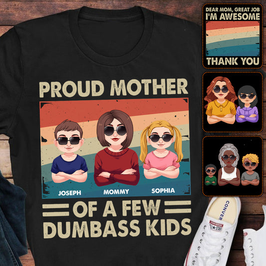 Fière maman de quelques enfants - T-shirt et sweat à capuche personnalisés pour maman