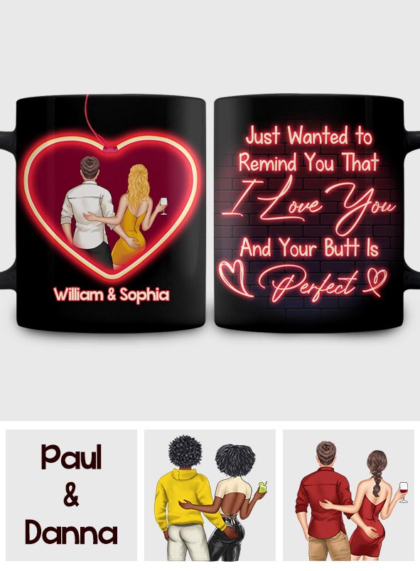 Je voulais juste te rappeler que je t'aime - Mug personnalisé pour couple