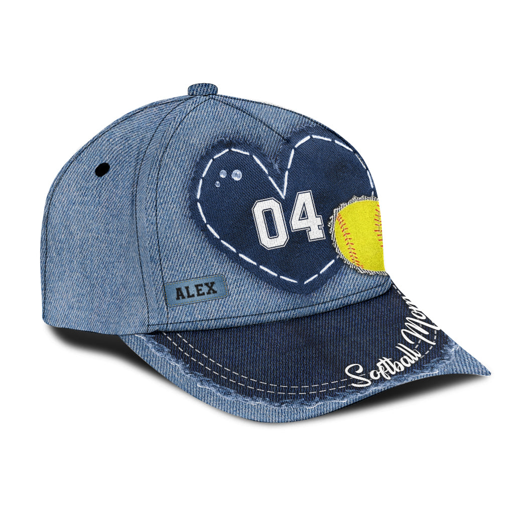 Maman de joueuse de softball - Casquette Softball Classic personnalisée