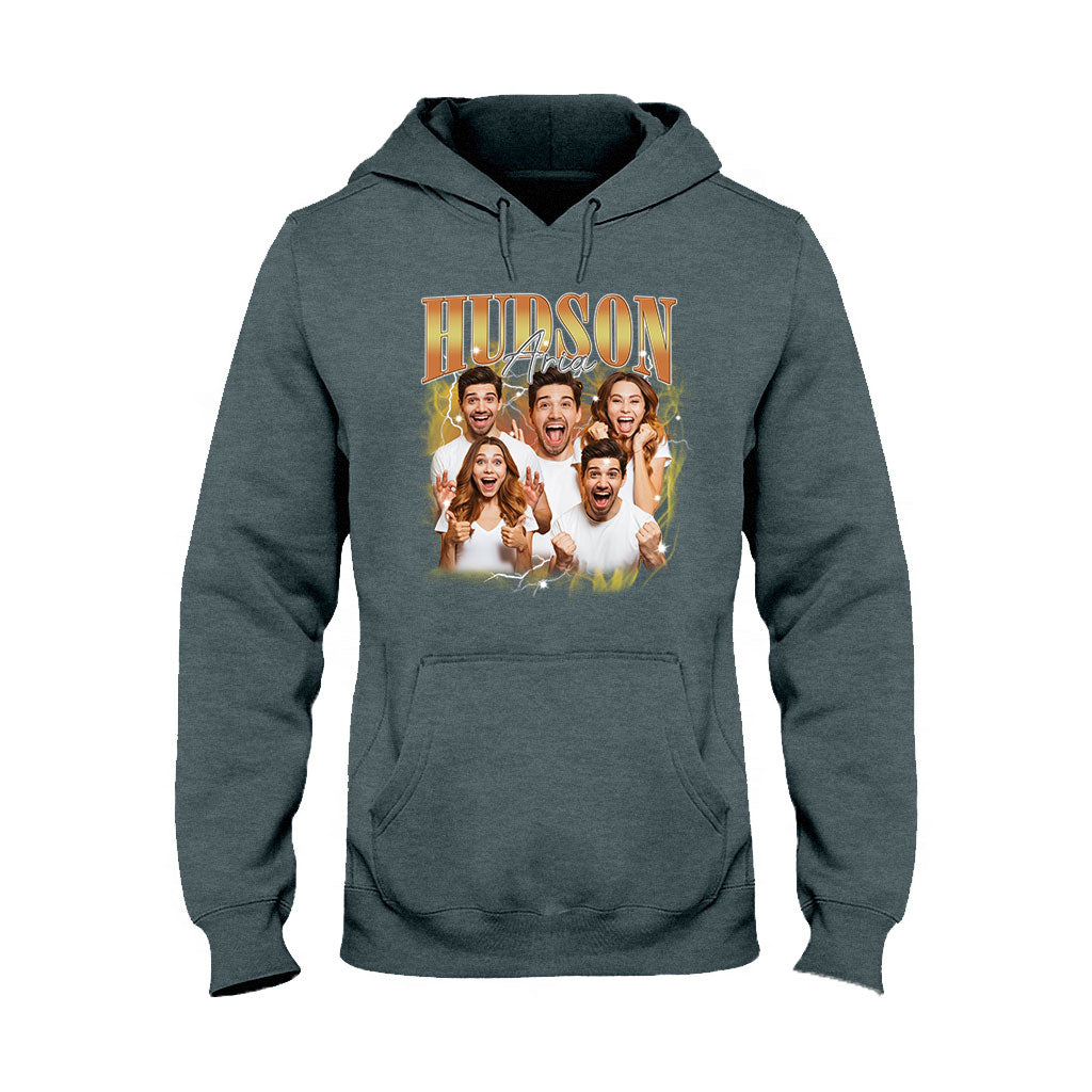 Texte et photos personnalisés - cadeau pour tous - T-shirt et sweat à capuche personnalisés