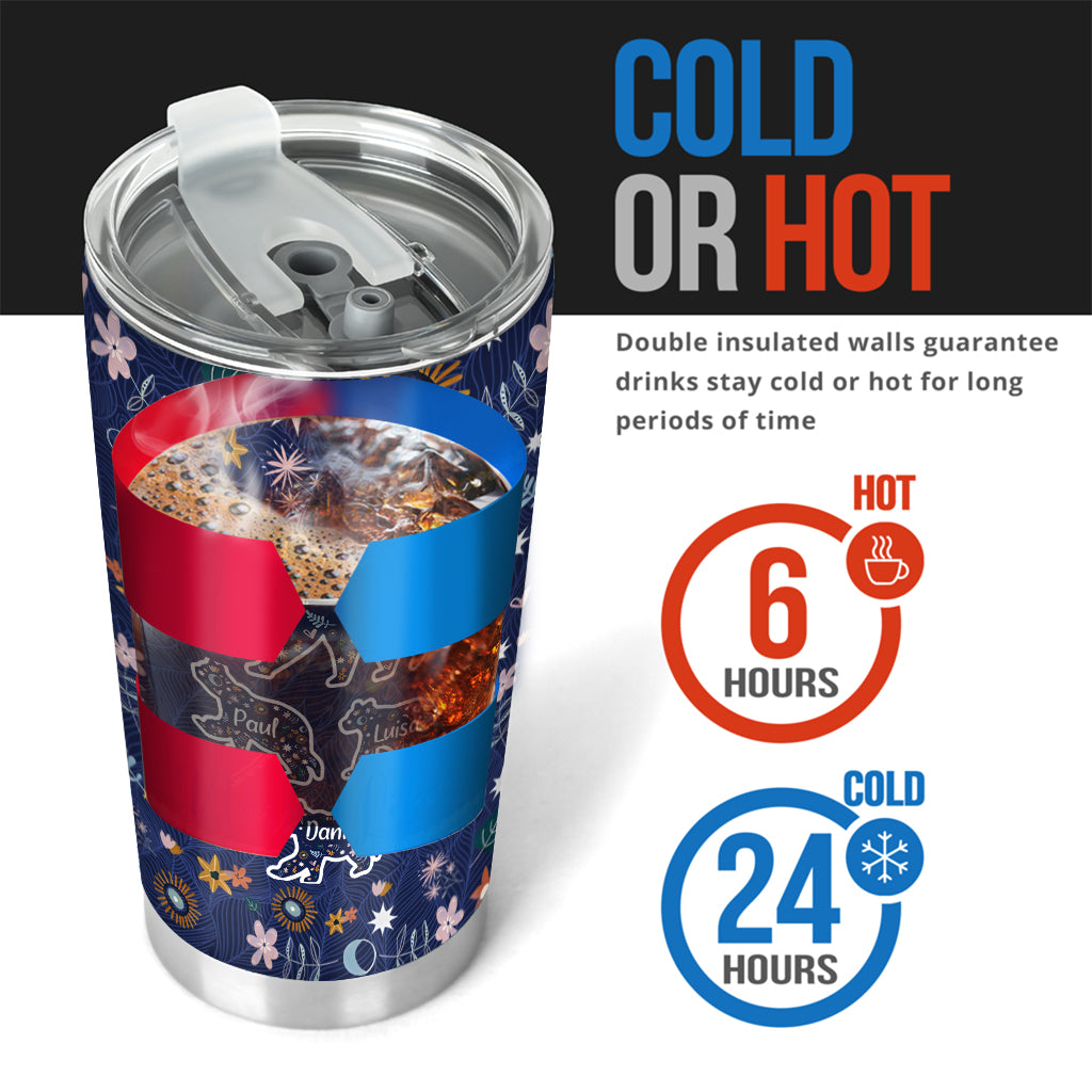 Gobelet personnalisé « Maman Ours Floral » - Motif Maman Ours