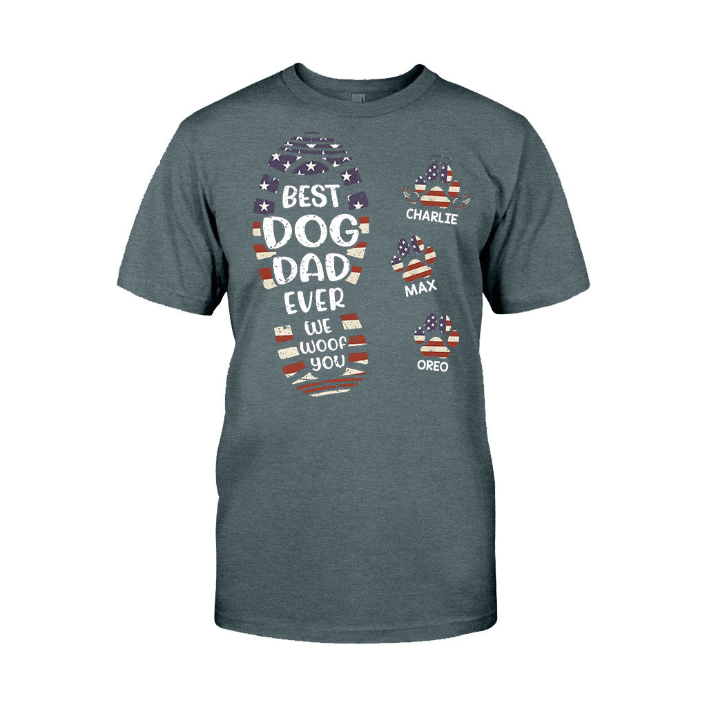 Bonne fête des pères au meilleur papa chien/chat ! T-shirt et sweat à capuche personnalisés pour papa.