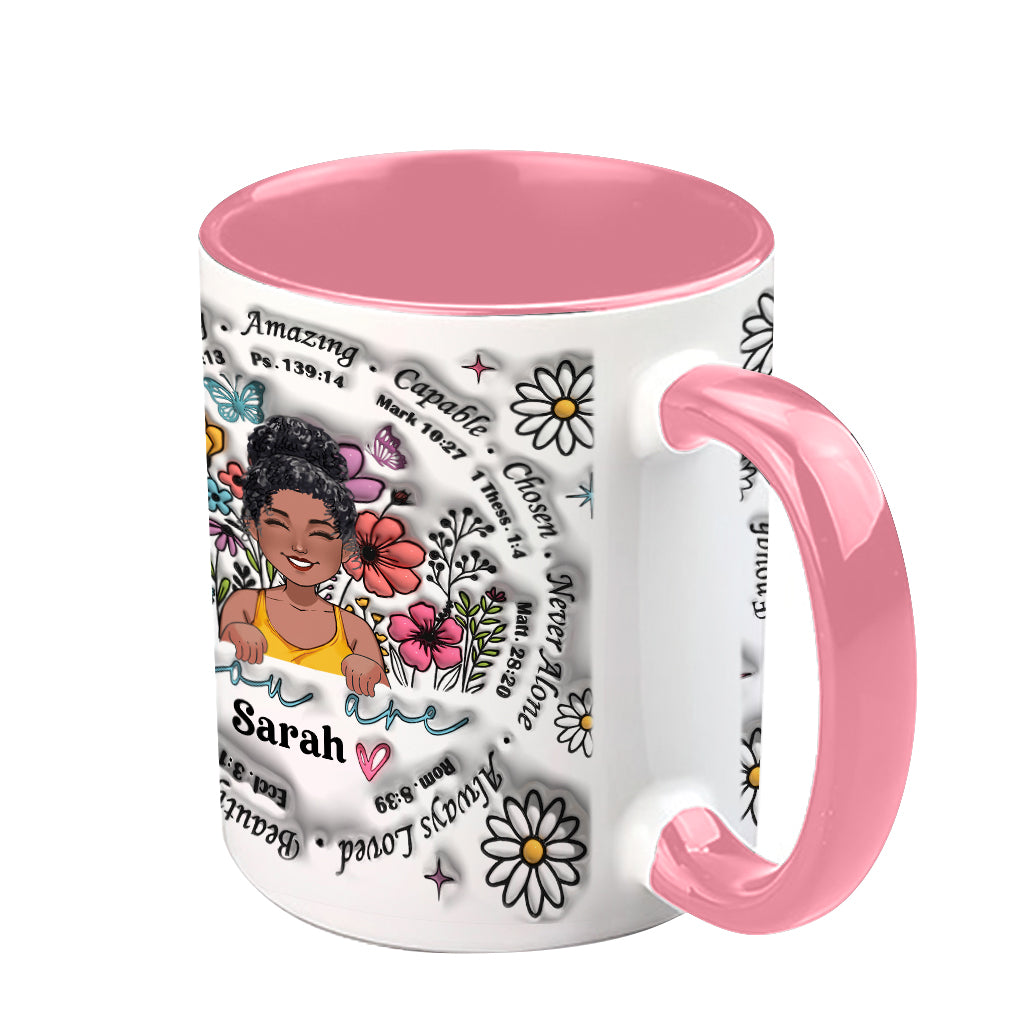 Dieu dit que tu l'es - Mug personnalisé à accent afro-américain