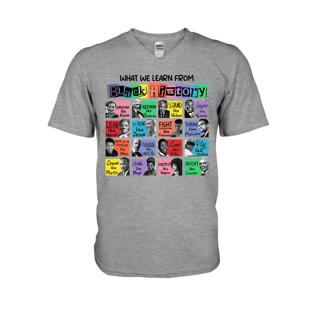 Ce que nous apprenons de l'histoire des Noirs - T-shirt et sweat à capuche afro-américain