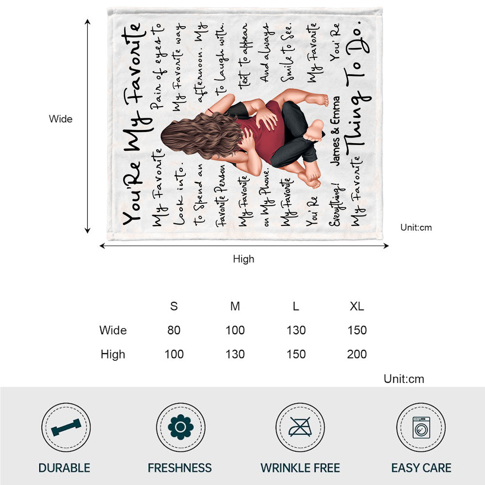 Tu es ce que je préfère faire - Couverture personnalisée pour couple