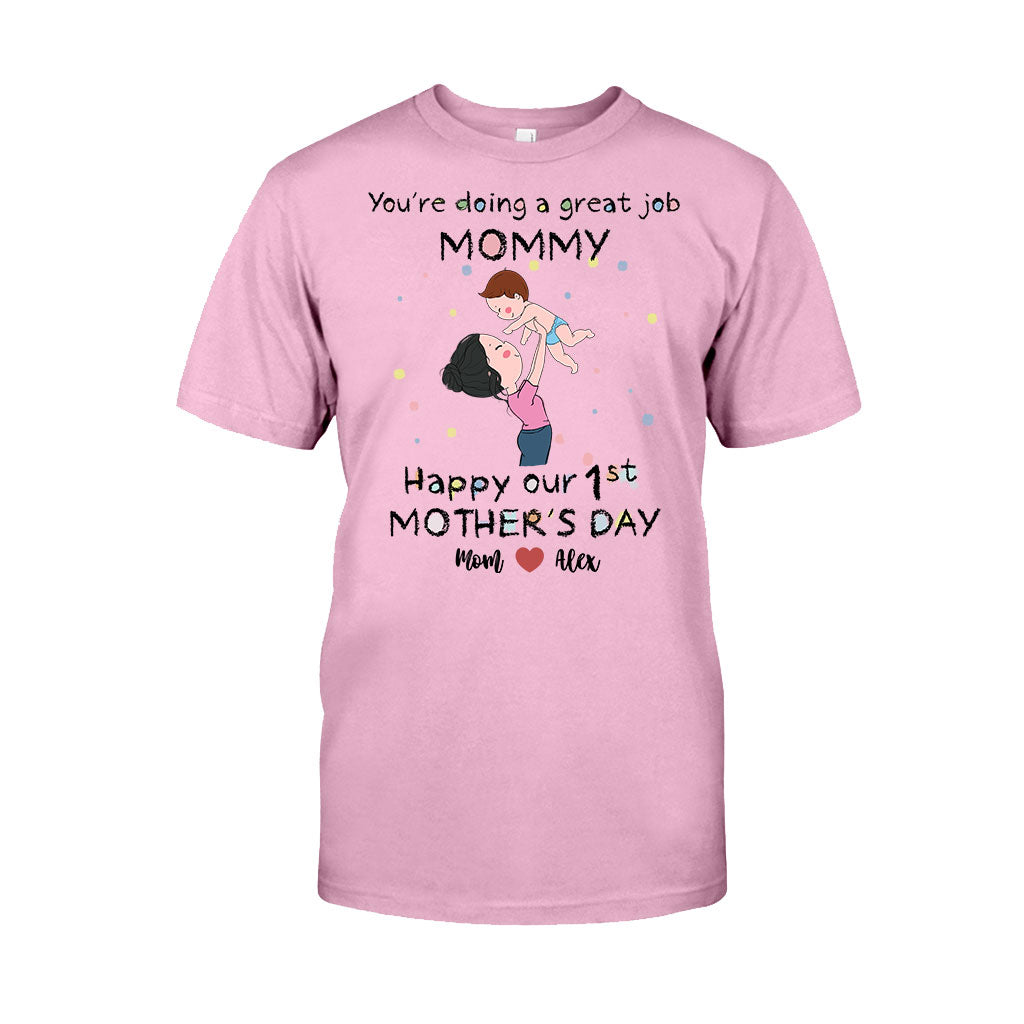 Tu es une super maman ! Bonne fête des mères ! - T-shirt et body personnalisés pour maman et bébé