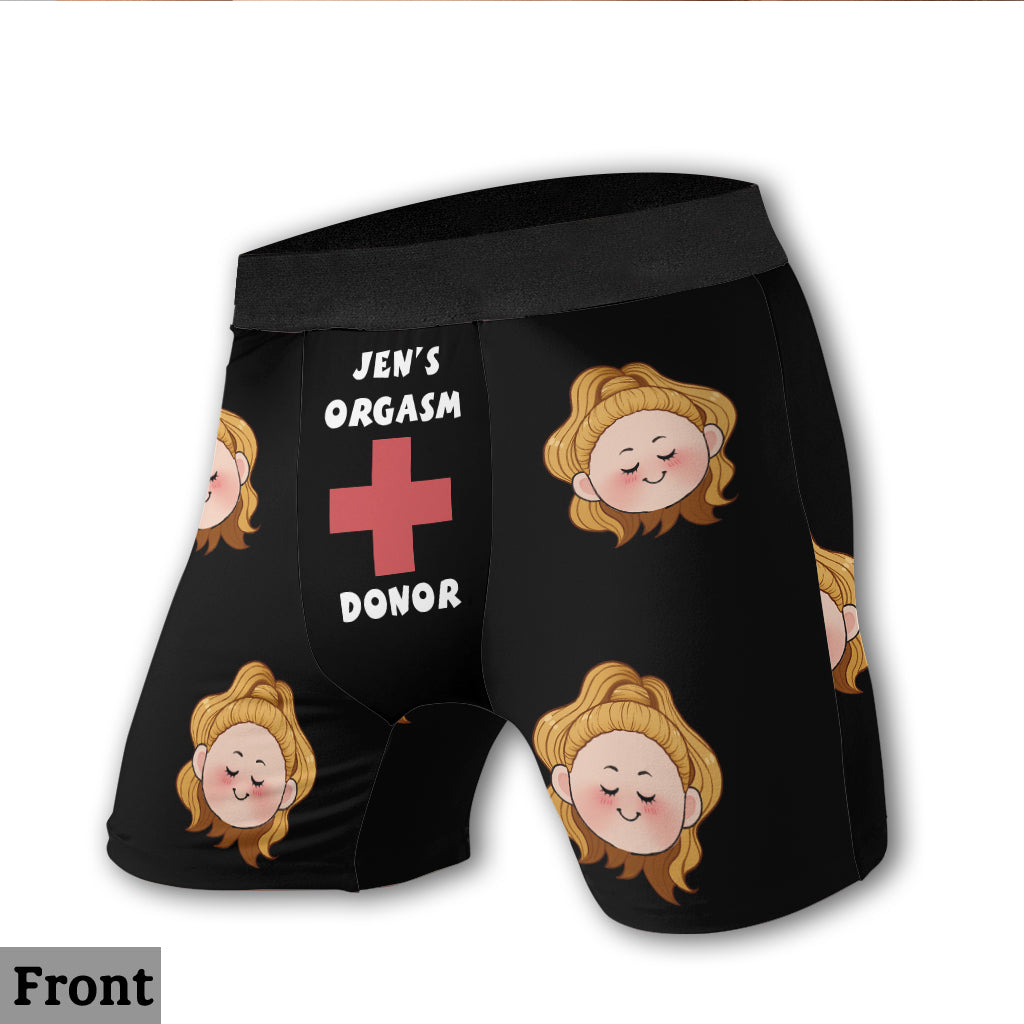 Donateur humoristique - Boxers personnalisés pour couples d'hommes