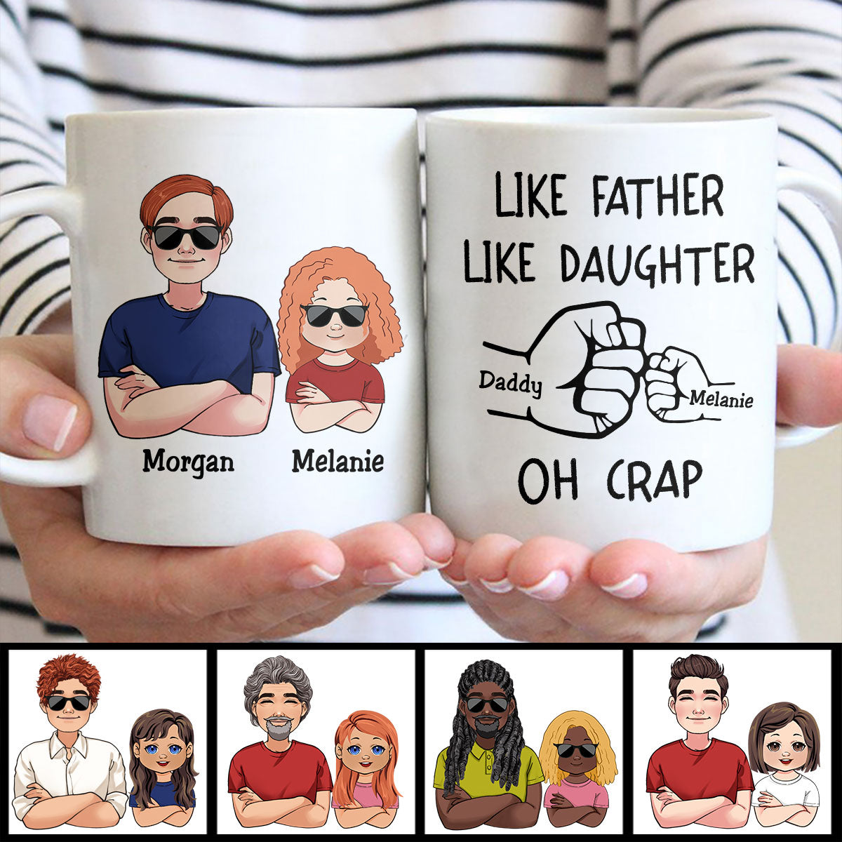 Telle mère, telle fille - Mug personnalisé « Telle mère, telle fille »