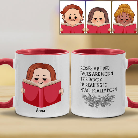 Ce livre que je lis est pratiquement de la pornographie - Mug personnalisé à motif de livre