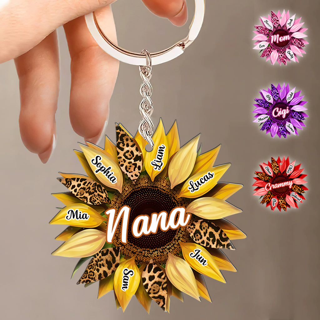 Porte-clés personnalisé Grand-mère Tournesol - Mamie