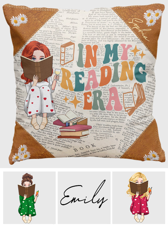 Coussin décoratif personnalisé « À l’époque de ma lecture »
