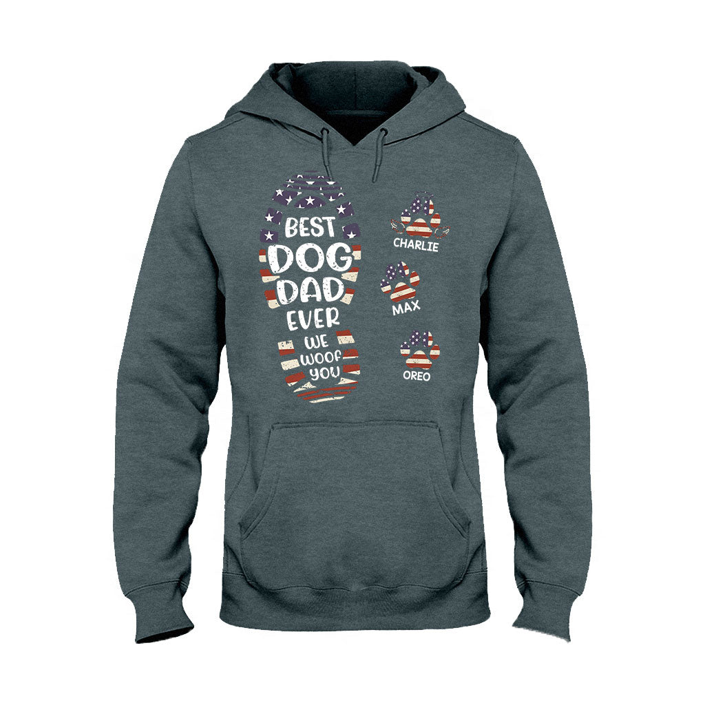Bonne fête des pères au meilleur papa chien/chat ! T-shirt et sweat à capuche personnalisés pour papa.