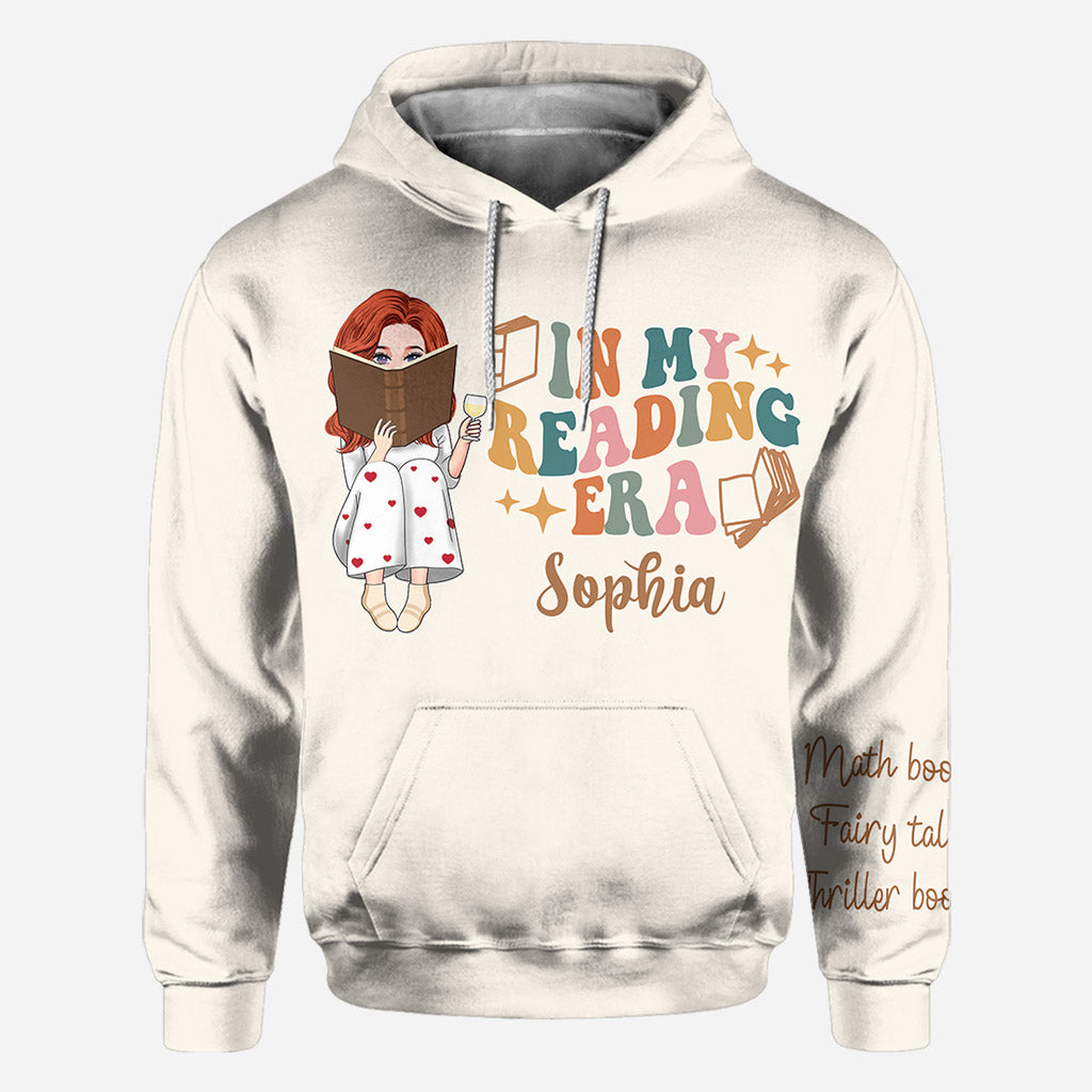 À l'époque où je lisais - T-shirt personnalisé avec des livres