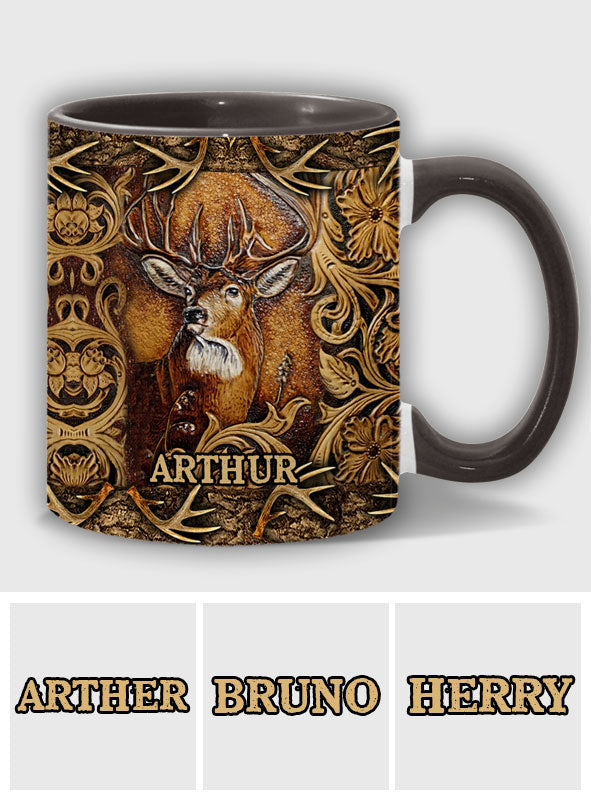 Saison de la chasse au cerf - Mug personnalisé sur le thème de la chasse