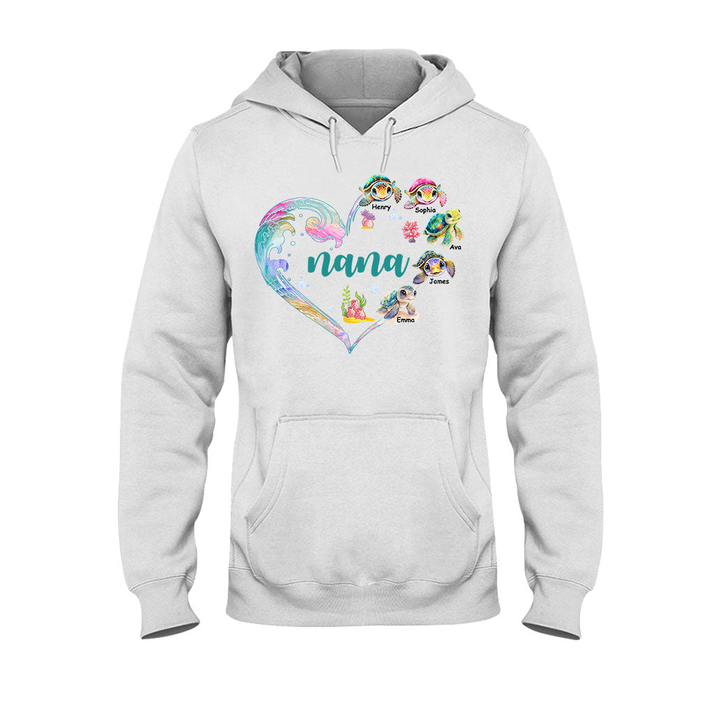 La petite tortue de mamie - T-shirt et sweat à capuche personnalisés pour grand-mère