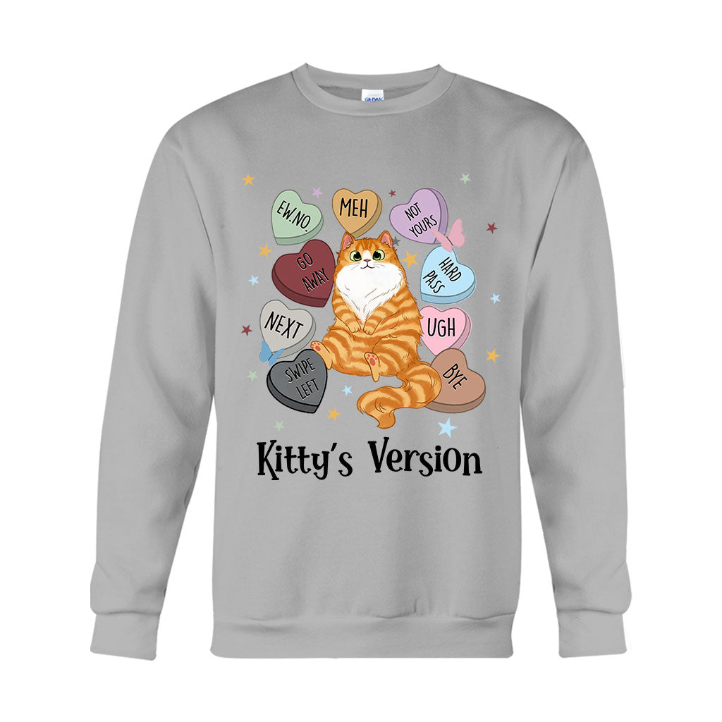 T-shirt et sweat à capuche personnalisés « Heart Candy Cat Kitty Version » - T-shirt et sweat à capuche pour chat